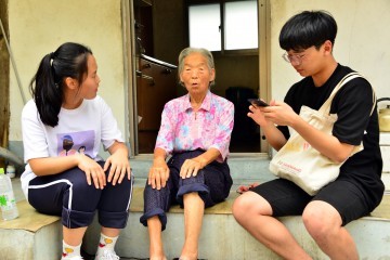 봉화고,  UFO마을 어르신 자서전 써 드리기