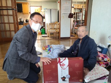 충북남부보훈지청, 이동보훈팀 보훈가족 위문 실시