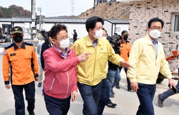 이철우 도지사, 산불 이재민 맞춤형 임시주택 입주 점검