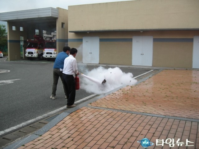 순천소방서 구례119안전센터, 한전 구례지사 합동소방훈련 실시