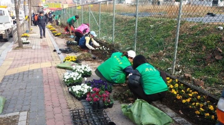 공주시 옥룡동, 꽃동네 새고을 가꾸기 나서