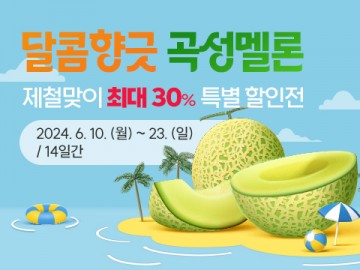 곡성군, 곡성몰서 멜론 제철맞이 특별 할인