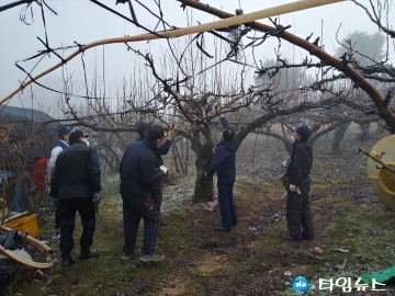 대한민국무공수훈자회 충청북도지부, 농가 일손돕기 봉사로 구슬땀