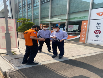 순천소방서 왕조센터, 필로티 건축물 가상화재 소방훈련 실시
