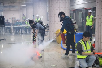 대전교통공사, 전동킥보드 화재 대응 합동훈련 실시