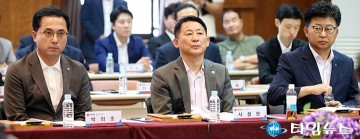 당정협의회에 참석한 박희조·서철모·최충규 구청장