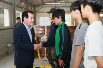 김지철 충남교육감, 제51회 전국기능경기대회 참가 선수 격려