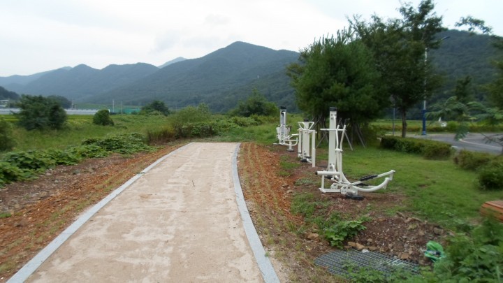 사천시 송지천 야외운동시설 조성