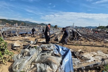 특수임무유공자회 충북지부,  경남 산청 수해 농가 복구 봉사 펼쳐