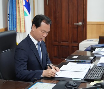 음성군, 공공기관 2차 이전 촉구 비대면 서명식 동참