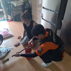 고향사랑기부제 답례품 '주택화재안전꾸러미' 설치 및 화재예방활동