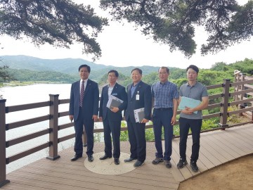 황천모 상주시장, 새롭게 단장한 무우정 전망대 방문