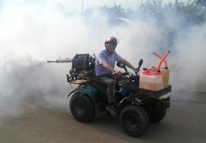 영광군 대마면장 방역취약지 현장 찾아 방역소독 실시