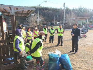장흥 관산읍, 노인일자리 안전교육 실시 및 방한용품 배부