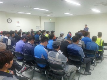 흥덕구,환경관리원 노고 격려위해 휴암동 환경관리원센터 방문