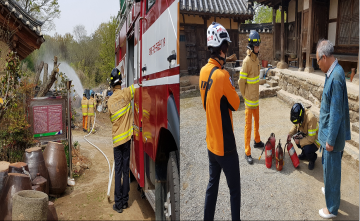 보성소방서, 목조문화재 합동소방훈련 실시