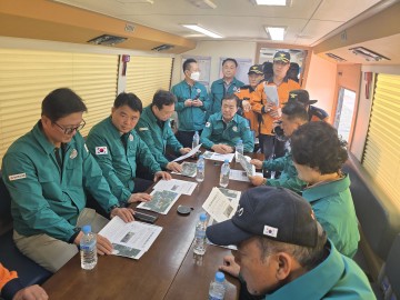 경북도의회 건설소방위원회 의성산불 진화현장 찾아