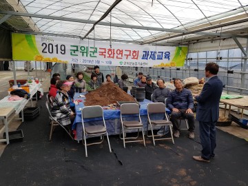 군위군 국화연구회 과제교육
