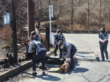 안동署, 산불 화재 현장, 대피소 등 범죄예방 활동