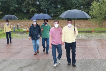 김학동 예천군수, 가을장마 대비 현장점검 잰걸음