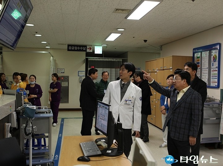 권선택 대전시장, 설 연휴 ‘비상진료체계 현장점검’