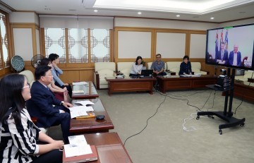 권선택 대전시장, 2017 APCS 막바지 점검 화상회의 실시