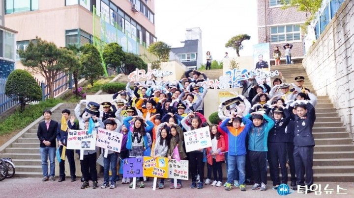 순천경찰서, 사감운동과 학교폭력 예방  캠페인 실시