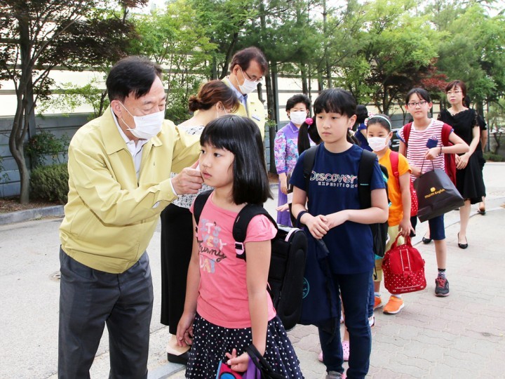 설동호 대전시교육감, 메르스 대응 일선 학교 현장 점검