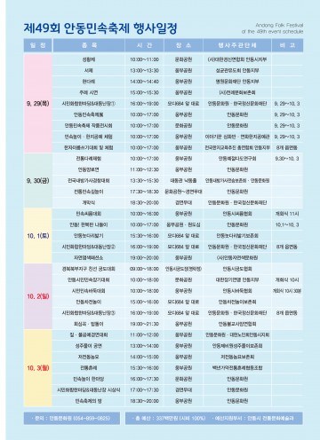 安於大東, 그 천년의 꿈 제49회 안동민속축제 개막