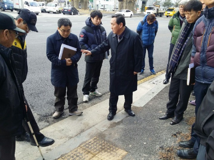 대전시의회 박희진 의원, 대전역~오정동 시장 광역BRT 공사 현장 점검