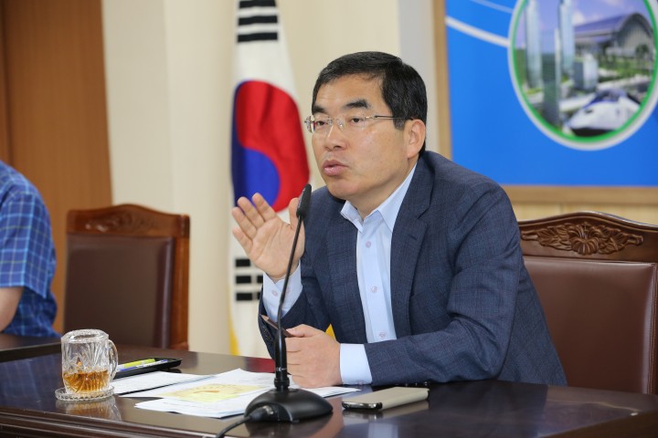 광명시 복지돌봄국장, 경로당 메르스(MERS) 예방교육 실시