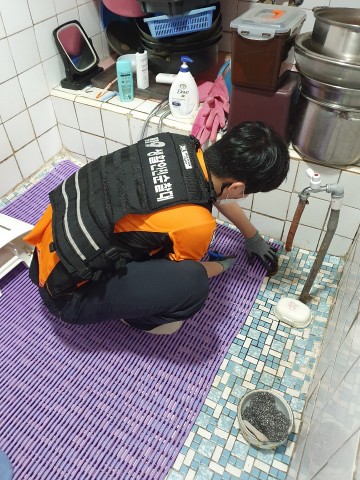 해남소방서 119 생활안전순찰대 미끄럼주의 예방활동에 힘쓰다.