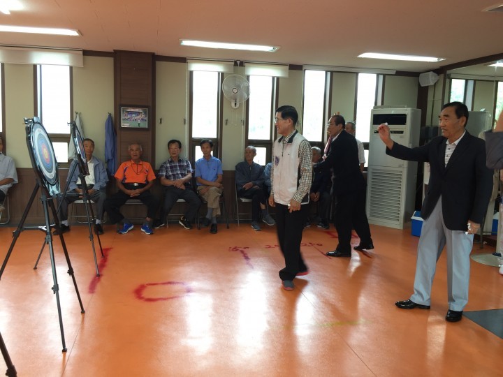 대병면 노인분회 한궁대회 개최 