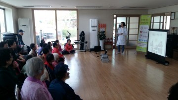 달성군 보건소 옥포면 천년나무 아파트2단지 주민 대상 혈관튼튼 관리교실 운영