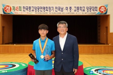 예천중학교 김제덕, 양궁대회에서 석권