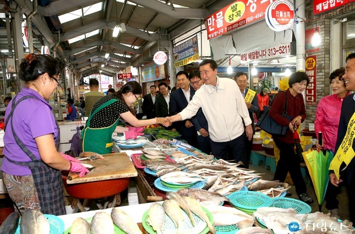 추석명절 물가안정및 민생현장 점검(김맹곤김해시장)