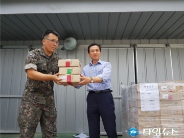하이디(주), 수해복구장병을 위한 사랑의 아이스크림 전달