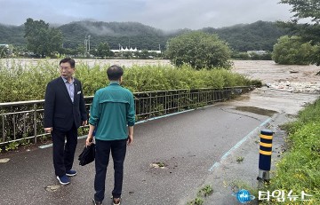 김제선 중구청장, 집중호우 피해지역 현장 점검