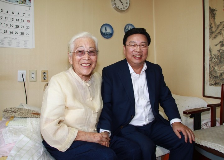 권선택 대전시장, 제70주년 광복절 맞아 애국지사 등 위문