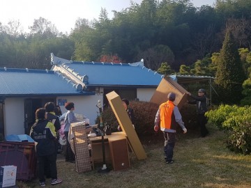 군산 대야면 의용소방대, 화재피해 가구 위해 팔 걷어