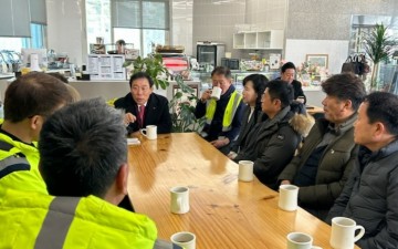 최민호 세종시장, 설 명절 맞아 환경관리원 격려