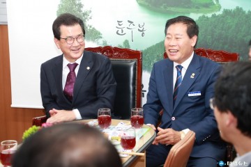 이시종 지사 옥천군 방문, 도민과의 대화 개최