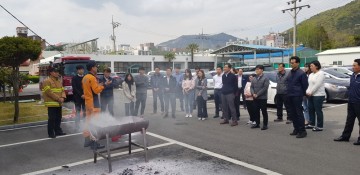 여수소방서, 여서119안전센터 한국전력공사 합동소방훈련 실시! 