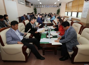 김성진 안동시의회의장 집행부간부 의원 전원 참석 소통의 자리