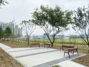 차암동 녹지대에 산책로 조성