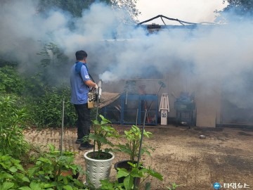 특수임무유공자회 청주시지회, 수해지역 집중 병해충‧생활방역 실시