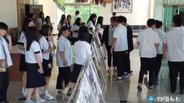 특수임무유공자회 충청북도지부 청주 농업고등학교에서 안보사진전 개최!