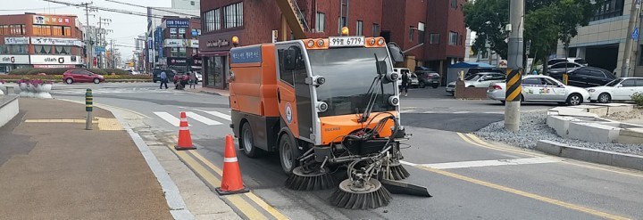 서산시, 소형 노면청소차 운행