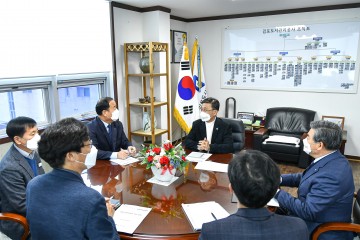 정하영 김포시장, 도시관리공사 현안보고