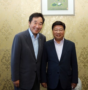 권선택 대전시장, 이낙연 국무총리와 간담회